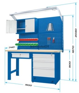 ergosolid stanowisko 150x74x230 typ07 komplet01
