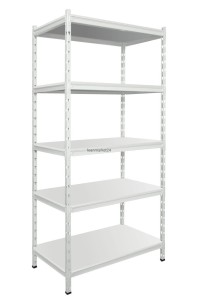 regał magazynowy z półkami z płyty laminowanej 800x2005x400 [mm]