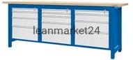 ergosolid stół montażowy 210x74x90 spawany typ04-31