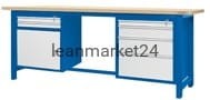 ergosolid stół montażowy 210x74x90 spawany typ04-09