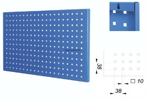 tablica perforowana niebieska 82x48 zawieszana na ścianie (W opakowaniu 2szt)