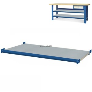 ergosolid półka 199 cm pokryta blachą ocynkowaną do stołu typu 08