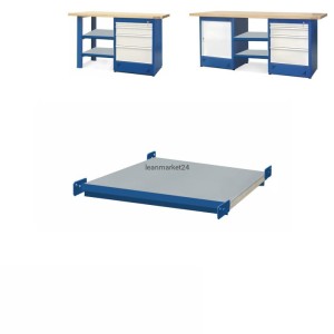 ergosolid półka 72 cm pokryta blachą ocynkowaną do stołu typu 07 lub 08
