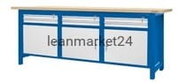 ergosolid stół montażowy 210x74x90 spawany typ04-16