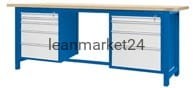 ergosolid stół montażowy 210x74x90 spawany typ04-14