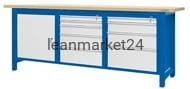 ergosolid stół montażowy 210x74x90 spawany typ04-35