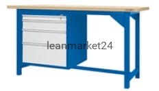 ergosolid stół montażowy 150x74x90 spawany typ03-05
