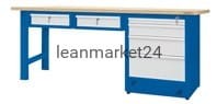 ergosolid stół montażowy 210x74x90 spawany typ08-09