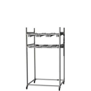 ergosmart aluminiowy regał mobilny  125x70x60