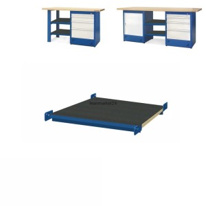 ergosolid półka 72 cm pokryta gumą ryflowaną do stołu typu 07 lub 08