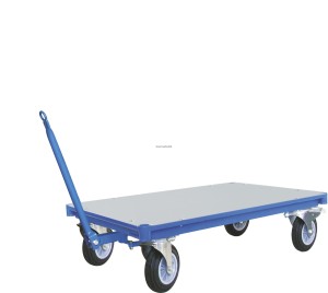wózek platformowy 1050x700 z dwiema osiami skrętnymi
